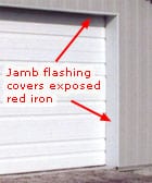 steel building door opening flashing