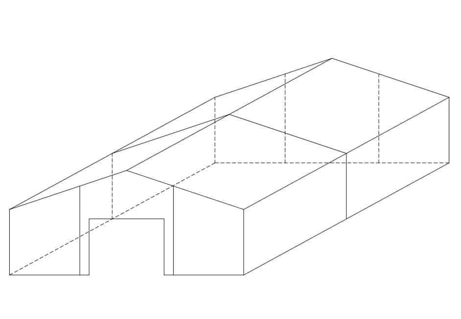 50x50x14 b steel building sketch