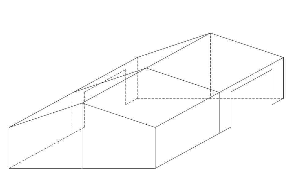 50x50x14 e steel building sketch
