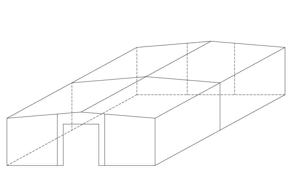 50x50x16 b FSO steel building sketch
