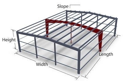 Large Multi Span 1 post steel Building