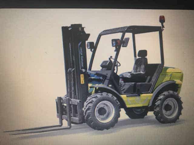 forklift for steel building unloading