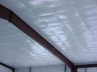 Fiberglass Vinyl Insulation in a steel building Fiberglass Vinyl Insulation in a steel building 1