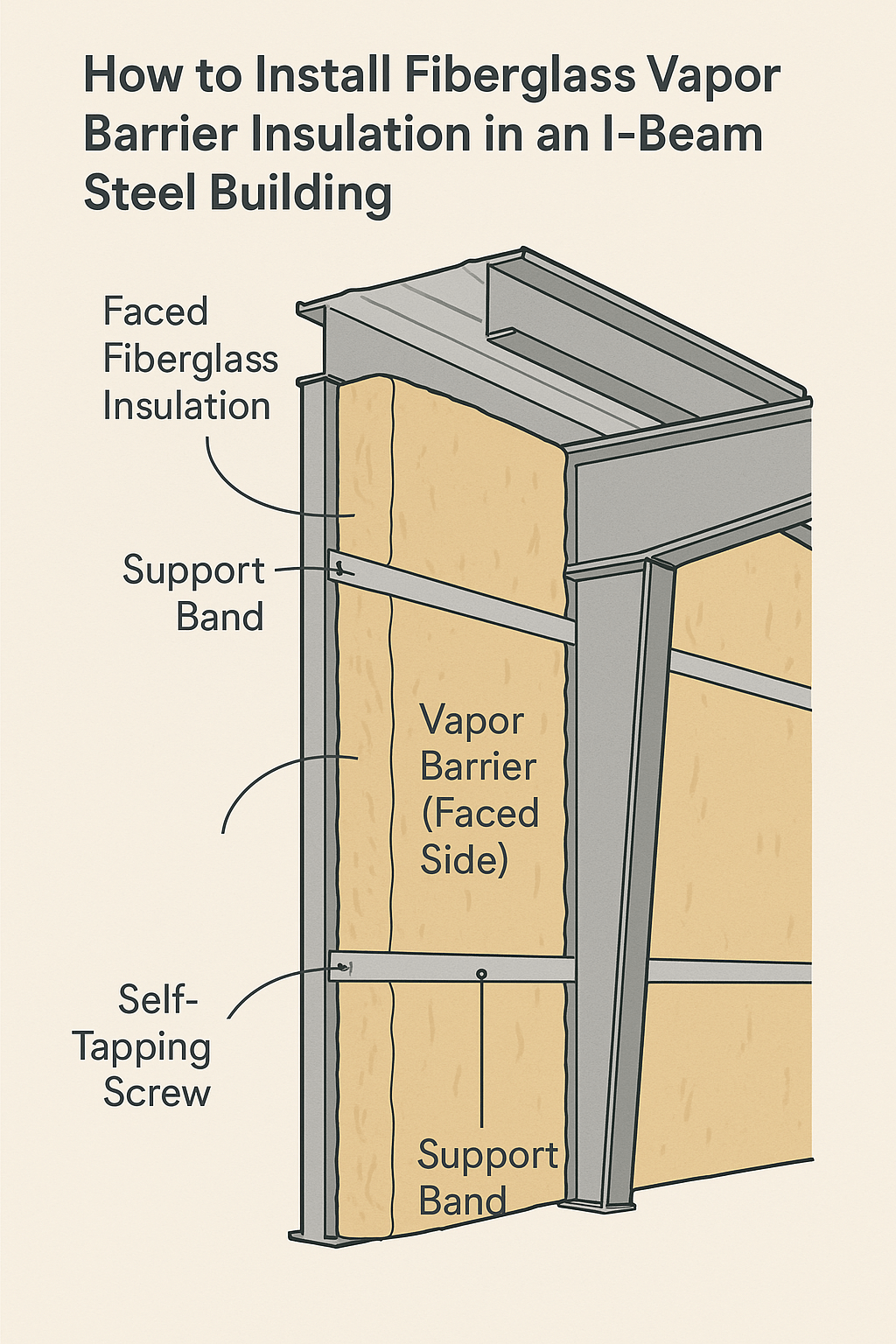 How to Install fiberglass Insulation in a steel building How to Install fiberglass Insulation in a steel building
