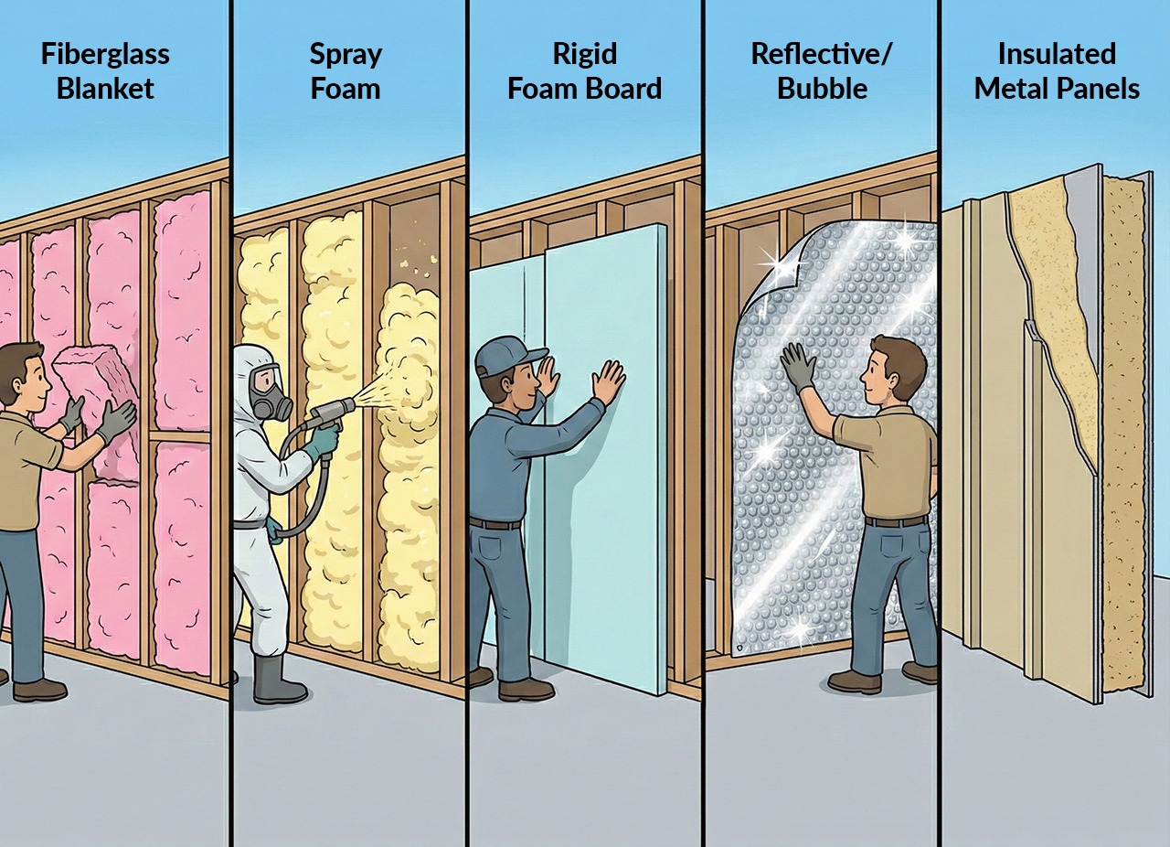 Pictures of insulation types Pictures of insulation types